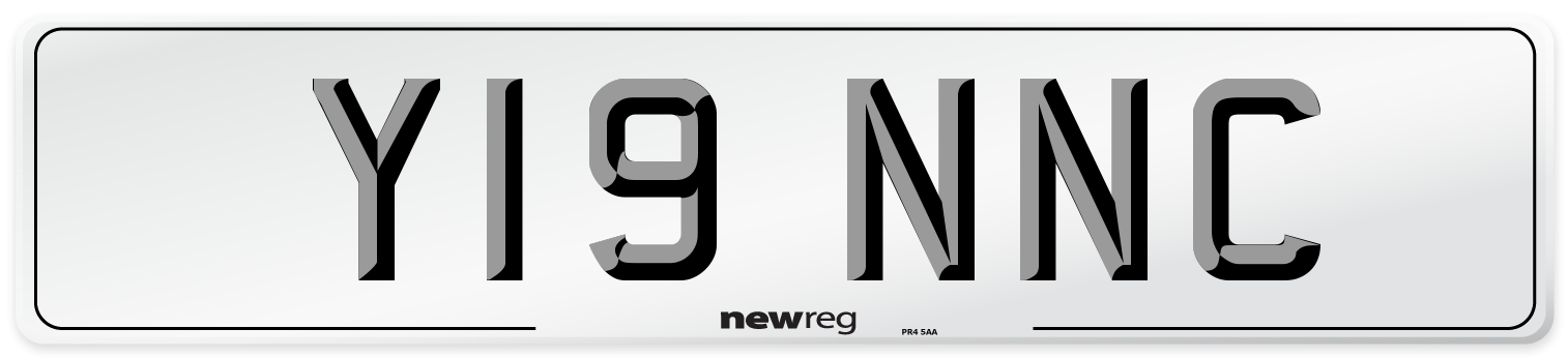 Y19 NNC Number Plate from New Reg